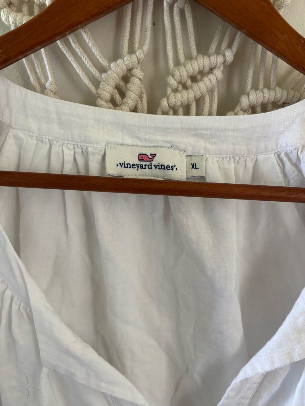 Vineyard Vines White Peasant Blouse - Picture 4 of 4